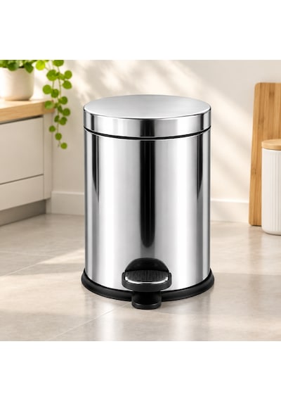 5 L Metal Pedallı Çöp Kovası Renkli