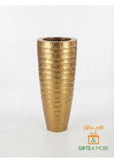 Metal Dekoratif Vazo Orta Boy 88 X 35 Altın