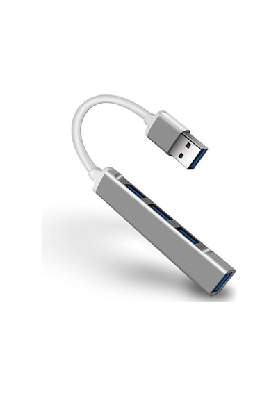 Lunatic 7012 Usb 3.0 Hub 4 Portlu Veri Usb Adaptörü Süper Hızlı 5gbps Alüminyum Usb Hubbütün Cihazlara Uyumludur