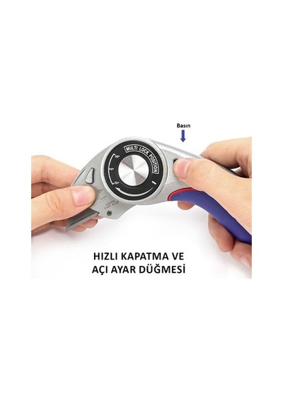 Ağır Hizmet Alüminyum Gövde Açı Ayarlı Katlanır Bıçak