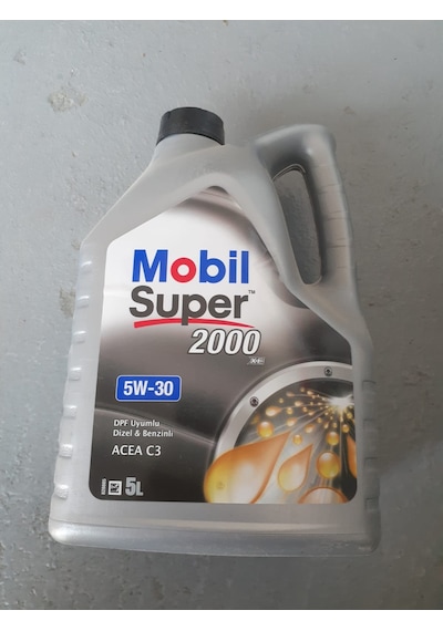 Yağ Motor Yağı Super 2000 5W30 5 Litre Mobil Bütün Araçlar -H040