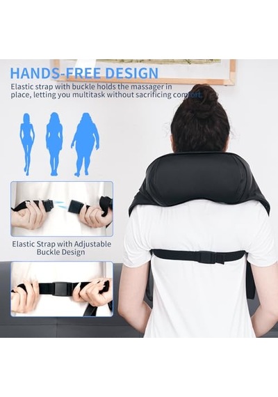 Tısscare Isıtmalı Omuz Ve Boyun İçin Shiatsu Masajı - Derin Doku Masajlı Elektrikli Masaj Yastığı, Sırt/bacaklar/bel İçin Rahatlama, Ebeveynler İçin Hediye Tısscare Isıtmalı Omuz Ve Boyun İçin Shiatsu Masajı - Derin Doku Masajlı Elektrikli Masaj Yastığı, Sırt/bacaklar/bel İçin Rahatlama, Ebeveynler İçin Hediye