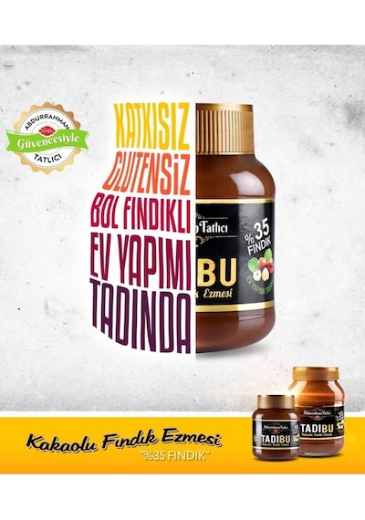 Kakaolu Fındık Ezmesi Tadıbu 330 Gr 4 Adet