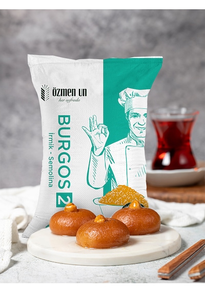 Özmen Un Burgos 2 Numara İrmik Semolina 25 Kg