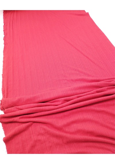 Kırmızı Renkte, İnce Yumuşacık Örgüsünden Desenli Pamuklu Bir Örme Kumaş Elbiselik & Bluzluk En: 140cm-12418