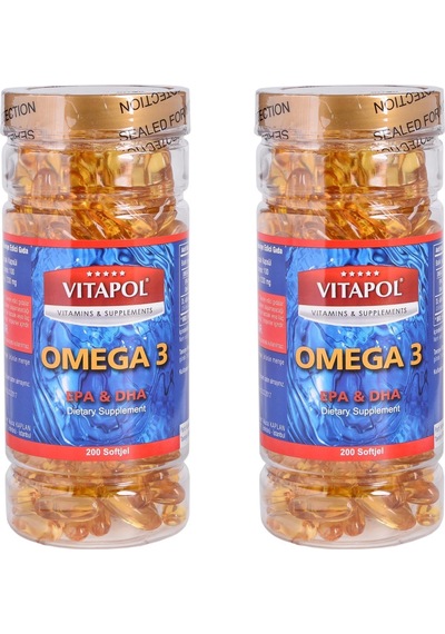 Vitapol Omega 3 Balik Yağı 2 Kutu 400 Softgel