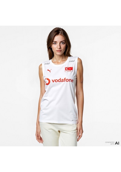 Puma Türkiye Voleybol Milli Takım Kadın Beyaz Forması - 706395 Beyaz