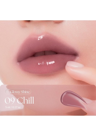 Uzun Süre Parlak Görünüm Sunan Lip Gloss Icy Glow 09 Chill Çok Renkli
