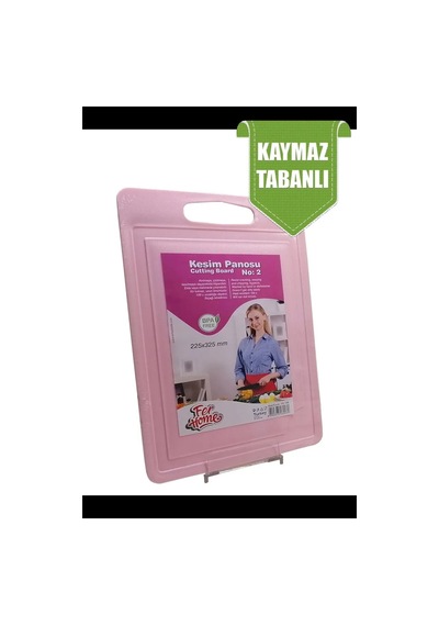Jenerik Kesme Tahtası Plastik Büyük Kesme Sunum Tahtası Kesim Panosu 225x325 Mm Royaleks-fr-108 Çok Renkli