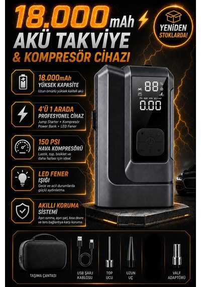 Jump Starter 4in1 18000mah