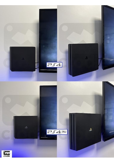 Playstation 4 Duvar Standı Yerden Tasarruf Rahat Hava Akışı Gaming Aksesuar Konsol Tutacağı