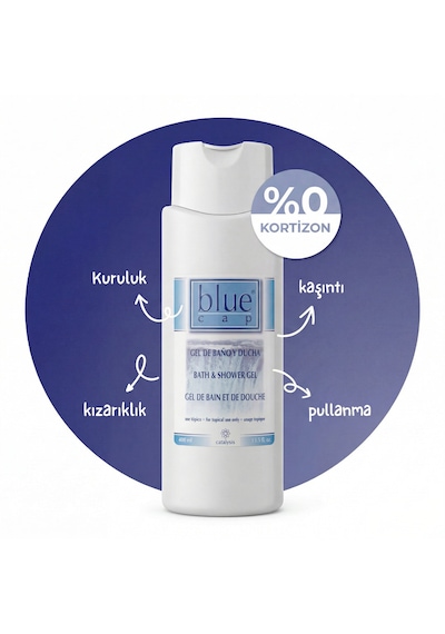 Blue Cap Kuru Ciltler İçin Duş Jeli 400 ML