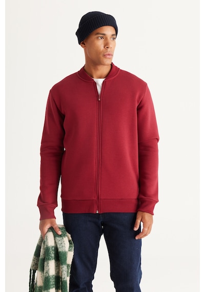 AC&Co / Altınyıldız Classics Erkek Bordo Standart Fit Normal Kesim İçi Polarlı Kolej Yaka Pamuklu Sweatshirt Bordo AC&Co / Altınyıldız Classics Erkek Bordo Standart Fit Normal Kesim İçi Polarlı Kolej Yaka Pamuklu Sweatshirt Bordo