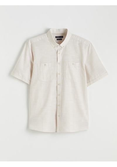 Lcwaıkıkı Classic Bej Regular Fit Poplin Erkek Gömlek