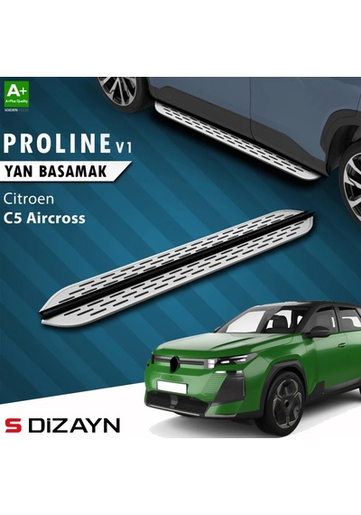 S-dizayn Citroen C5 Aircross 2 Hybrid Benzinli Oem Still Pro V1 Aluminyum Yan Basamak 193 Cm 2025 Üz
