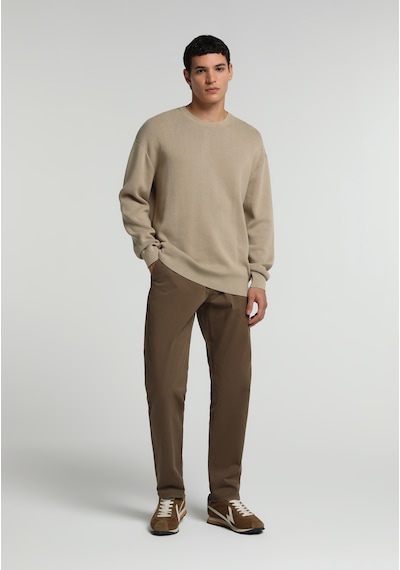 Colin's Colins Relaxed Fit Yuvarlak Yaka Düz Erkek Bej Kazak Cl1082155 Q1.v2 Beı