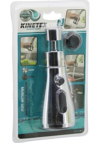 Krom 360 Derece - 3 Mod Yağmur Püskürtme Borulu Kubar Musluk Ucu Ktx-3289 5324