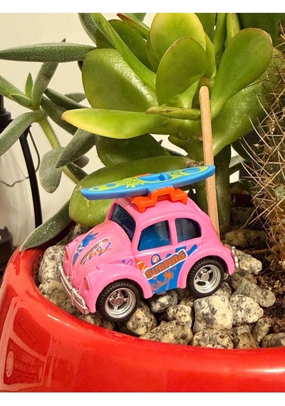 Mini Tosbağa Vosvos Metal Model Araba Tatil & Karavan Temalı