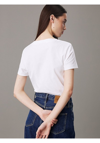 Calvin Klein Calvın Kleın Kadın T-shırt J20j223563-yaf J20j223563-yaf Beyaz Beyaz