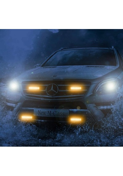 Araba Kamyon 3 Led Kırmızı Acil Flaş Uyarı Işığı 12-24v