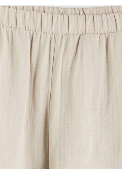 Lcw Modest Gri Beli Lastikli Kadın Müslin Pantolon