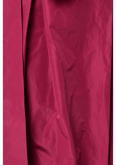 Pinko Belted Maxi Skirt Lüks, Taffeta Etek Tonal Kemer Detaylı Kırmızı