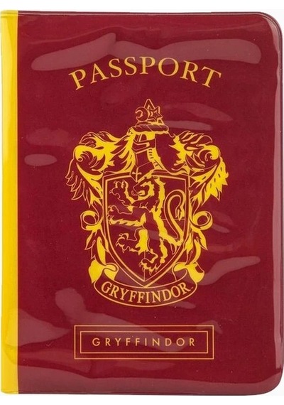 Cinereplicas Harry Potter Gryffindor Pasaport Kılıfı Ve Valiz Etiketi Seti Kartlık Cüzdan Kırmızı
