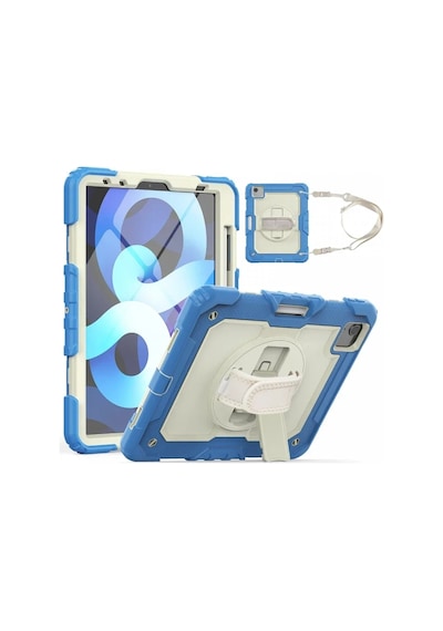 Apple Uyumlu,  iPad Pro 11 2020 Kılıf Strap New Tablet Kapak - Mavi