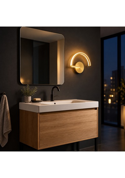 Oliva Şarjlı Modern Led Duvar Apliği Günışığı Taşınabilir Usb Gold