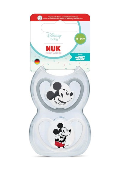 Pm Air 2'li Emzik, 18-36 Ay, Mickey, Beyaz/gri