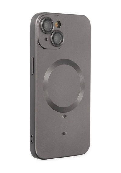 Apple Apple Uyumlu iPhone 14 Plus Kılıf Moshi Lens Magneticsafe Silikon - Füme 0.2M-Çok Renkli