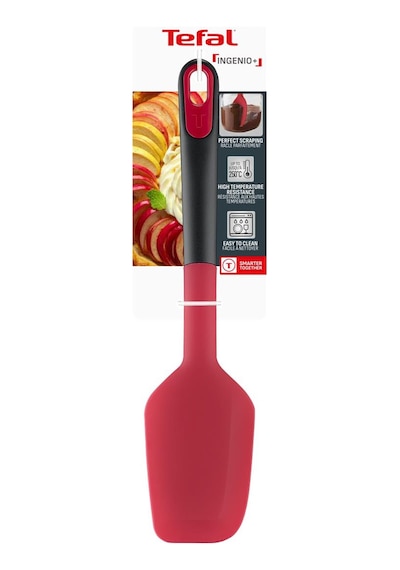 Tefal Ingenio+ Geniş Uçlu Spatula Kırmızı