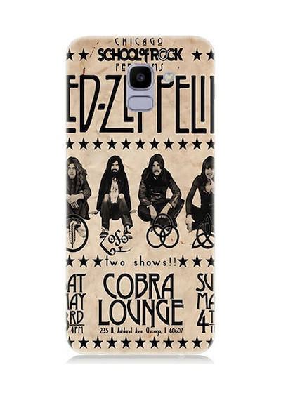 Samsung Galaxy J6 Uyumlu Led Zeppelin Desenli Silikon Kılıf