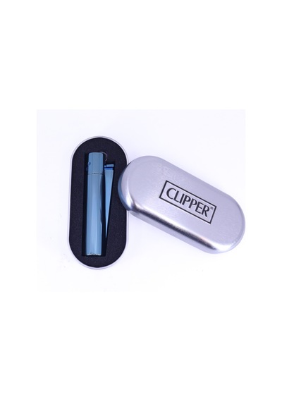 Clipper Özel Kutusunda Metal Çakmak - Deep Blue