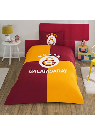 Taç Lisanslı Galatasaray Efsane Pamuk Tek Kişilik Nevresim Takımı 000000001000051950 Çok Renkli