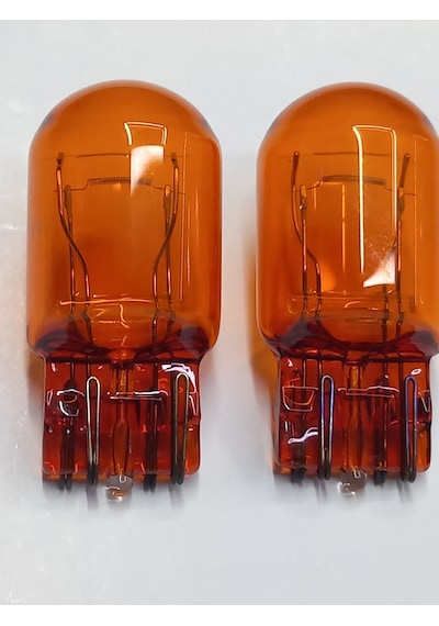 12v T20 Büyük Dipsiz Turuncu Çift Duy 1016 Ampul 2 Adet Turuncu
