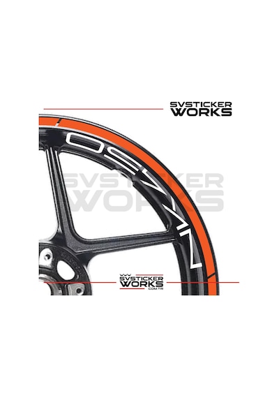 Cfmoto 450nk Jant Sticker Jant İç Yazı Ve Dış Şerit 24'lü Set Sticker Etiket