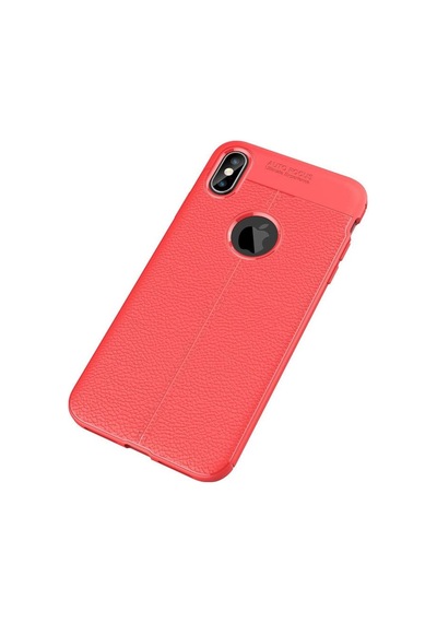 Apple, Uyumlu iPhone Xs Max Kılıf Auto Focus Kapak - Kırmızı