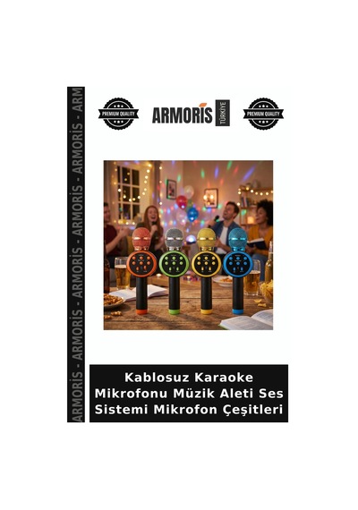 Kablosuz Karaoke Mikrofonu Müzik Aleti Ses Sistemi Mikrofon Çeşitleri