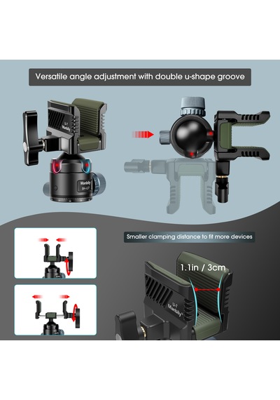 Manbily Bh U-7 Ayarlanabilir Tripod Başlığı Tripod Kafası
