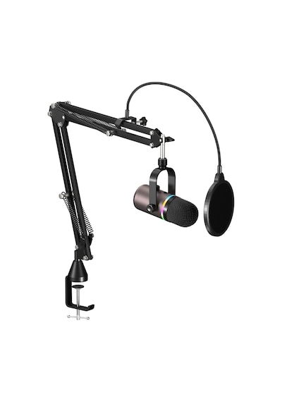Havit Gamenote Gk63 Pro Rgb Gaming Profesyonel Oyuncu Yayıncı Mikrofonu Ve Masa Standı