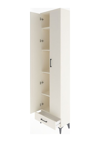 Arges Dolap 5 Raflı Tek Çekmeceli 2 Kapaklı 60x30x243 Aytaşı-aytaşı Aytası