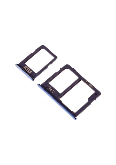 Samsung Galaxy Uyumlu J6 Plus Sim Kart Tepsisi + Hafıza Kartı Yuvası - Mavi