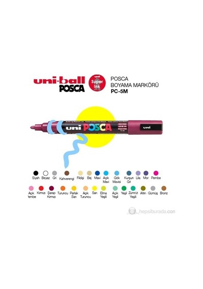 Uni Pc-5m Posca Poster Markörü A.mavi