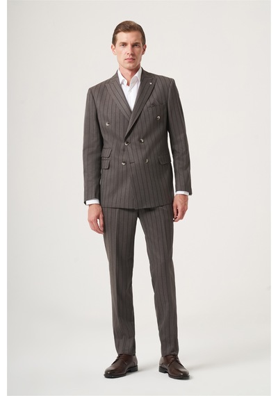 İmza Vizon-kahverengi Kırlangıç Yaka Çizgili Kruvaze 6 Drop Slim Fit Tam Astar Esnek Takım Elbise 1001260286 Vizon - Kahverengi İmza Vizon-kahverengi Kırlangıç Yaka Çizgili Kruvaze 6 Drop Slim Fit Tam Astar Esnek Takım Elbise 1001260286 Vizon - Kahverengi
