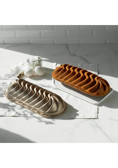 Nehir Bella Gold Döküm Baton Kek Kalıbı 35 Cm