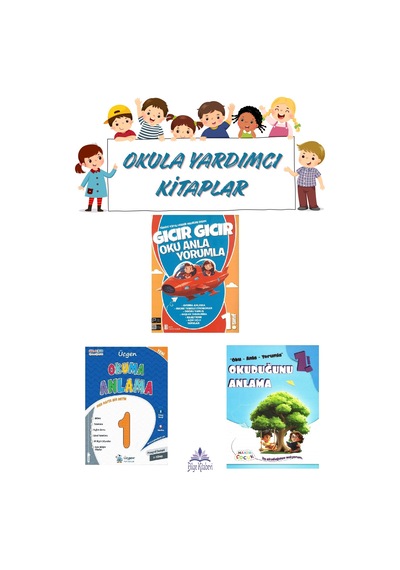 1. Sınıf 2.dönem Okuma Anlama Seti 3 Kitap