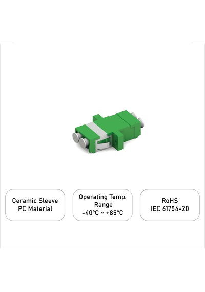 Alfafonet Lc/apc Dubleks Singlemode Fiber Optik Adaptör 1 Paket - 25 Adet