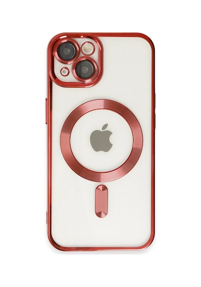Apple İphone 14 Kılıf Kross Magneticsafe Kapak - Kırmızı Çok Renkli