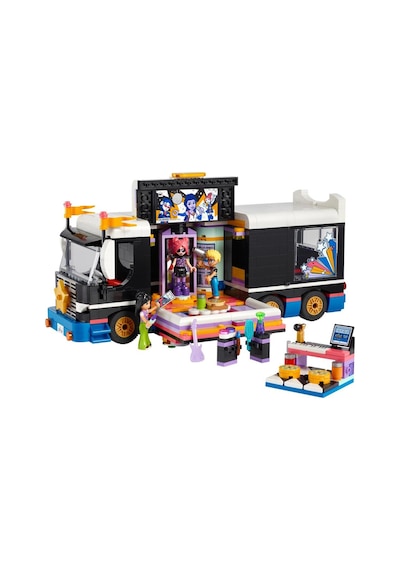 LEGO® Friends Pop Star Müzik Turne Otobüsü 42619 8+ Yaratıcı Oyuncak Yapım Seti - 845 Parça